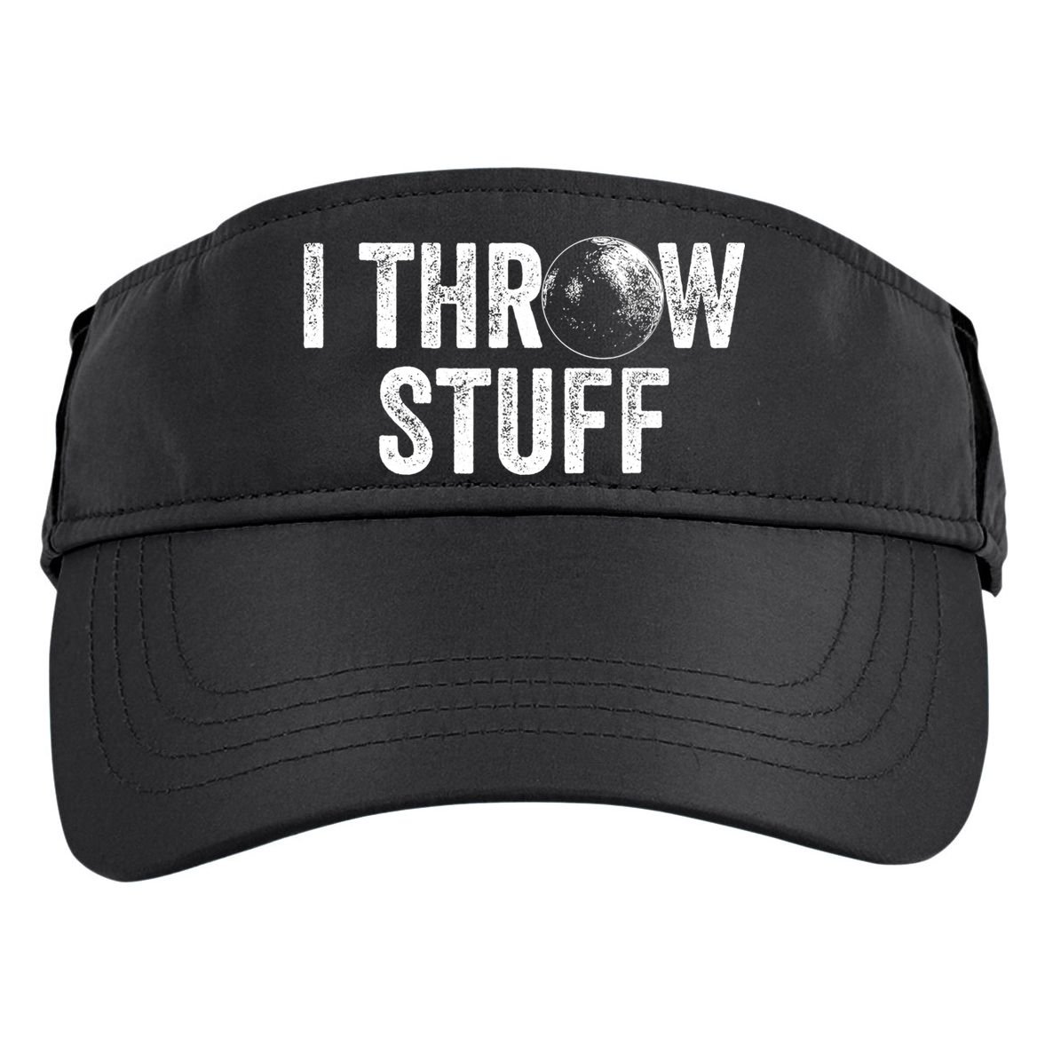 I Throw Stuff Shot Put Athlete Throwing Adult Drive Performance Visor