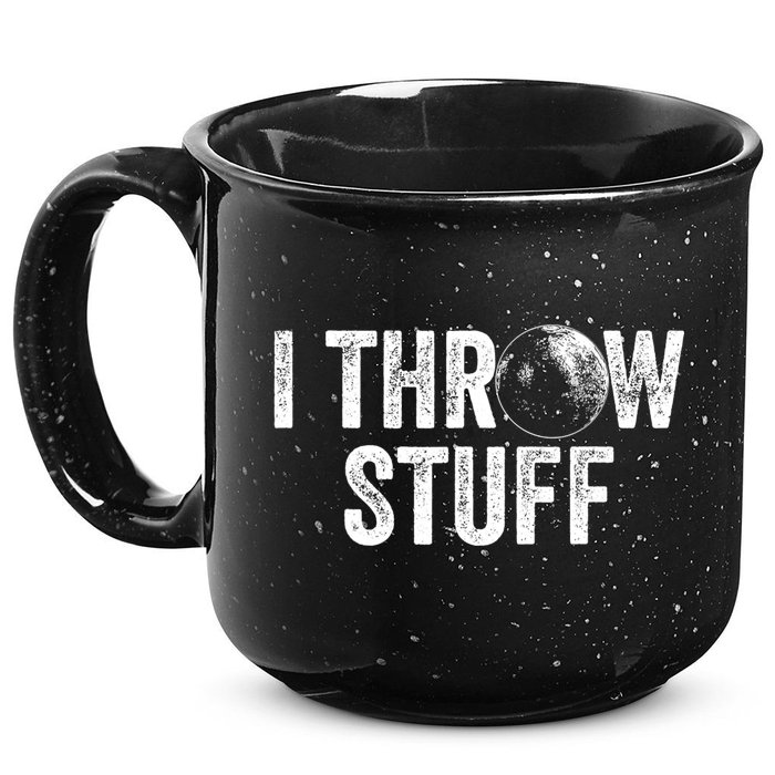 I Throw Stuff Shot Put Athlete Throwing 15oz Campfire Ceramic Mug