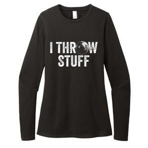 I Throw Stuff Shot Put Athlete Throwing Womens CVC Long Sleeve Shirt