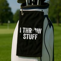 I Throw Stuff Shot Put Athlete Throwing Golf Towel