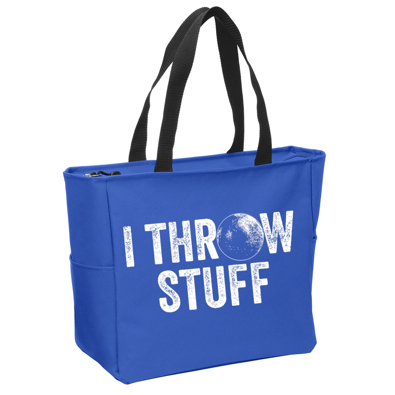 I Throw Stuff Shot Put Athlete Throwing Zip Tote Bag