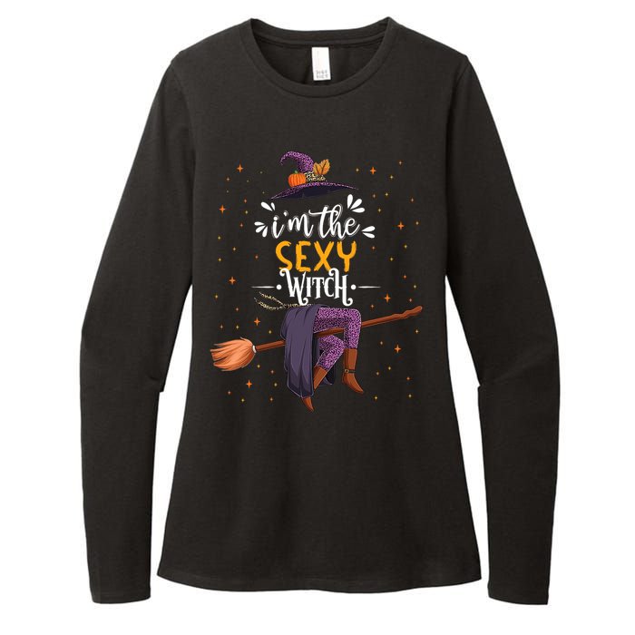 Im The Sexy Witch Halloween Matching Group Costume Womens CVC Long Sleeve Shirt