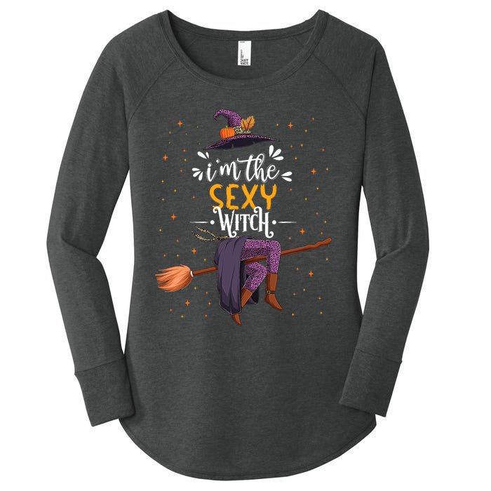 Im The Sexy Witch Halloween Matching Group Costume Women's Perfect Tri Tunic Long Sleeve Shirt