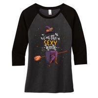 Im The Sexy Witch Halloween Matching Group Costume Women's Tri-Blend 3/4-Sleeve Raglan Shirt