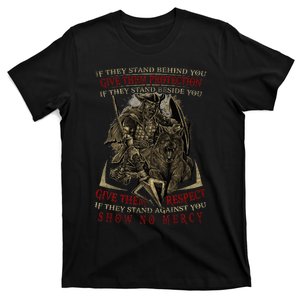 If They Stand Behind You Give Them Protection Viking T-Shirt