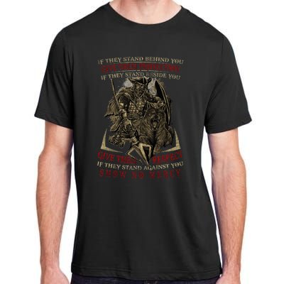 If They Stand Behind You Give Them Protection Viking Adult ChromaSoft Performance T-Shirt