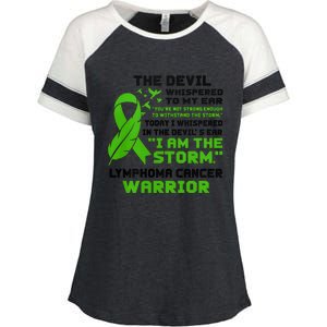 IM The Storm Lymphoma Cancer Awareness Enza Ladies Jersey Colorblock Tee