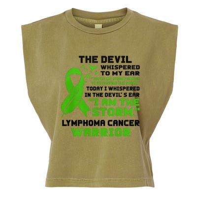 IM The Storm Lymphoma Cancer Awareness Garment-Dyed Women's Muscle Tee