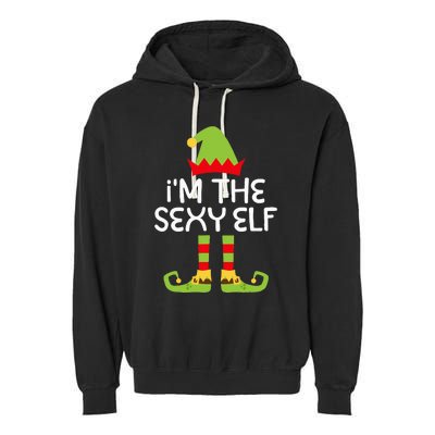 IM The Sexy Elf Matching Christmas Costume Garment-Dyed Fleece Hoodie