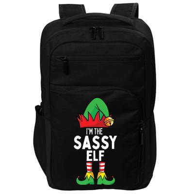 I'm The Sassy Elf Matching Christmas Impact Tech Backpack