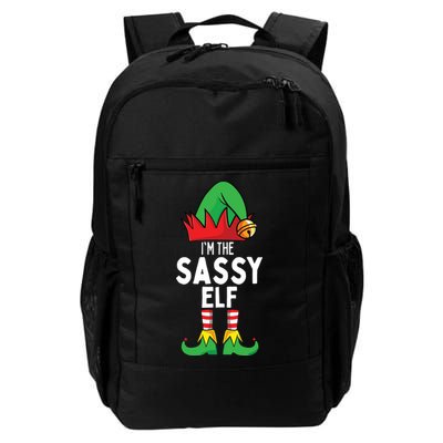 I'm The Sassy Elf Matching Christmas Backpack