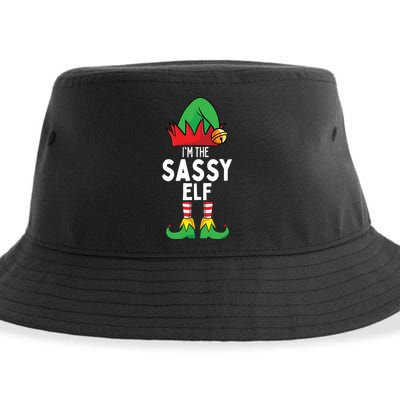 I'm The Sassy Elf Matching Christmas Sustainable Bucket Hat