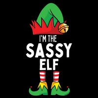 I'm The Sassy Elf Matching Christmas 16 in Basic Backpack