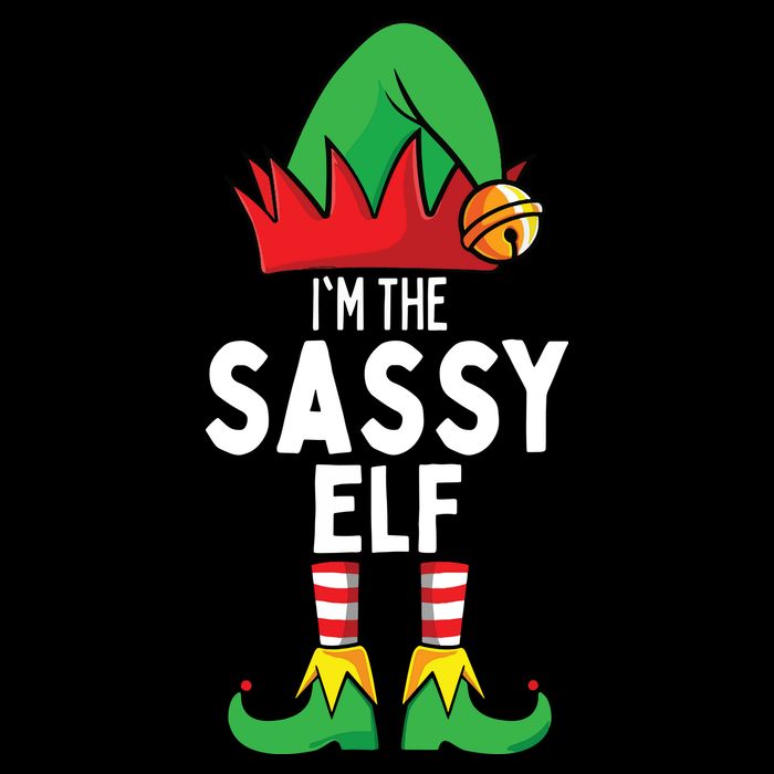 I'm The Sassy Elf Matching Christmas 16 in Basic Backpack