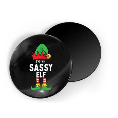 I'm The Sassy Elf Matching Christmas Magnet