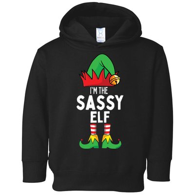 I'm The Sassy Elf Matching Christmas Toddler Hoodie