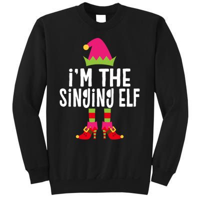 Im The Singing Elf Matching Christmas Elf Sweatshirt