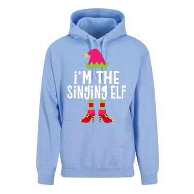 Im The Singing Elf Matching Christmas Elf Unisex Surf Hoodie