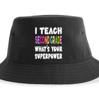 I Teach Second Grade Whats Your Superpower 2nd Grade Teacher Sustainable Bucket Hat