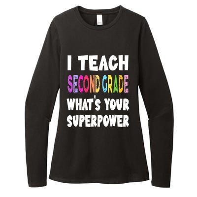 I Teach Second Grade Whats Your Superpower 2nd Grade Teacher Womens CVC Long Sleeve Shirt