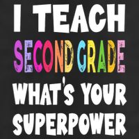 I Teach Second Grade Whats Your Superpower 2nd Grade Teacher Golf Towel