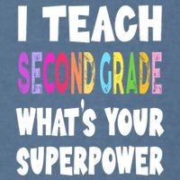 I Teach Second Grade Whats Your Superpower 2nd Grade Teacher Garment-Dyed Sweatshirt