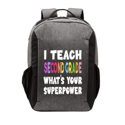 I Teach Second Grade Whats Your Superpower 2nd Grade Teacher Vector Backpack