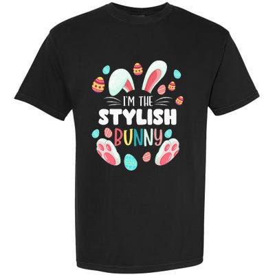 I'm The Stylish Bunny Matching Family Easter Party Garment-Dyed Heavyweight T-Shirt