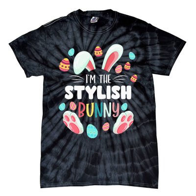 I'm The Stylish Bunny Matching Family Easter Party Tie-Dye T-Shirt