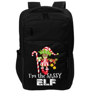 IM The Sassy Elf African American 1 Matching Christmas Gift Impact Tech Backpack