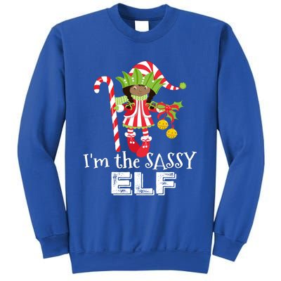 IM The Sassy Elf African American 1 Matching Christmas Gift Sweatshirt