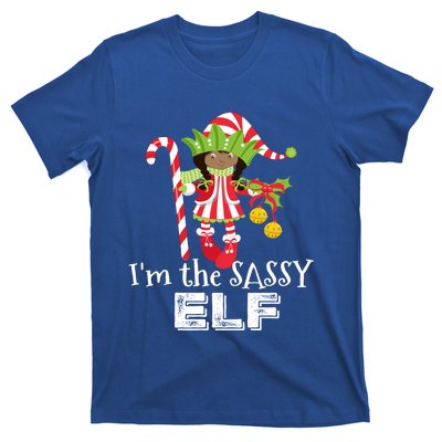 IM The Sassy Elf African American 1 Matching Christmas Gift T-Shirt