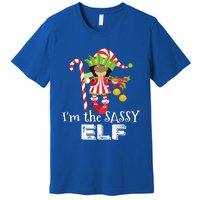 IM The Sassy Elf African American 1 Matching Christmas Gift Premium T-Shirt