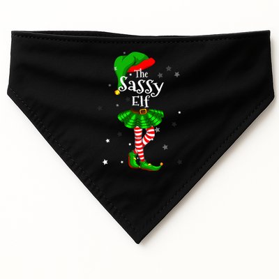 Im The Sassy Elf Matching Christmas Costume USA-Made Doggie Bandana