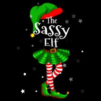 Im The Sassy Elf Matching Christmas Costume Cooling Performance Crew T-Shirt