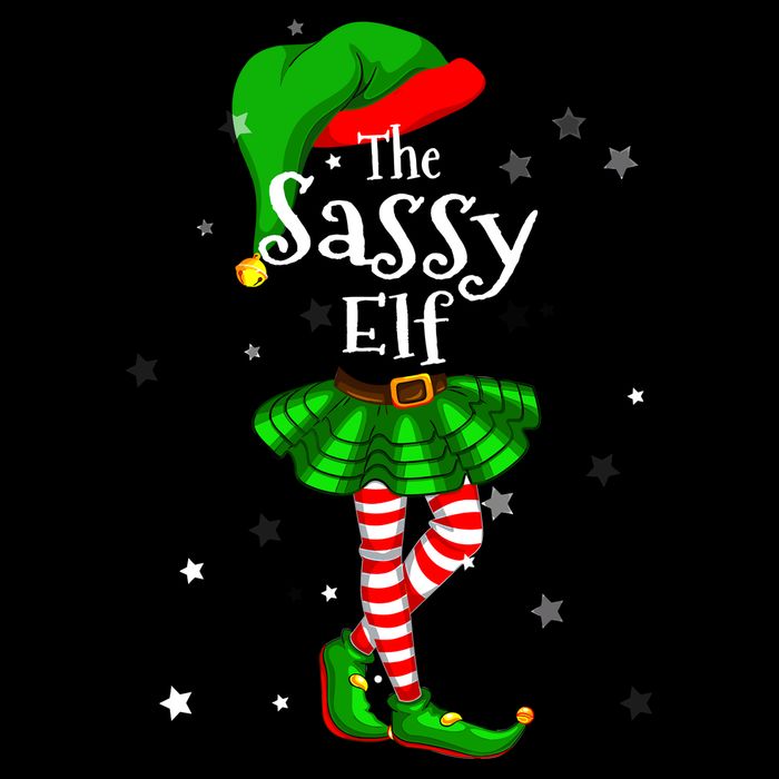 Im The Sassy Elf Matching Christmas Costume Cooling Performance Crew T-Shirt