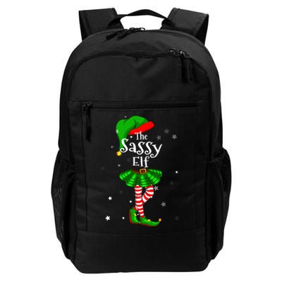 Im The Sassy Elf Matching Christmas Costume Backpack