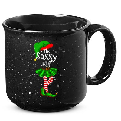 Im The Sassy Elf Matching Christmas Costume 15oz Campfire Ceramic Mug