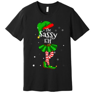 Im The Sassy Elf Matching Christmas Costume Premium T-Shirt