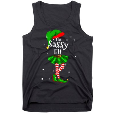 Im The Sassy Elf Matching Christmas Costume Tank Top