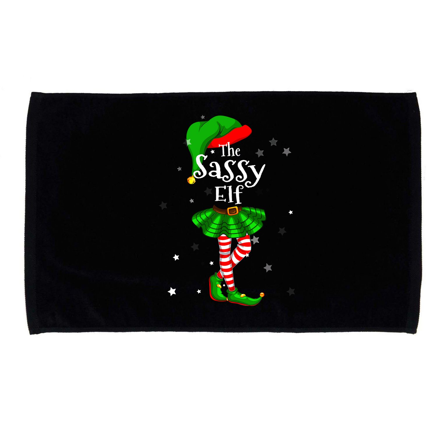 Im The Sassy Elf Matching Christmas Costume Microfiber Hand Towel