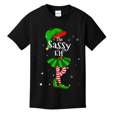 Im The Sassy Elf Matching Christmas Costume Kids T-Shirt
