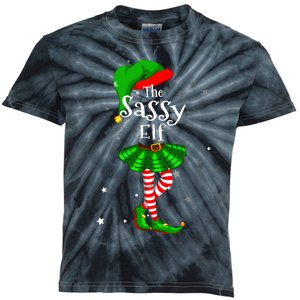 Im The Sassy Elf Matching Christmas Costume Kids Tie-Dye T-Shirt