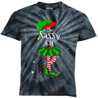 Im The Sassy Elf Matching Christmas Costume Kids Tie-Dye T-Shirt