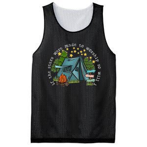 If The Stars Were Made To Worship So Will I Camping Mesh Reversible Basketball Jersey Tank