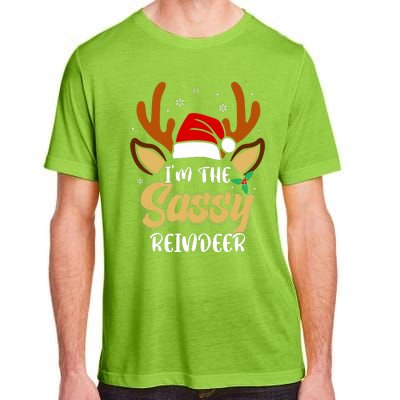 IM The Sassy Reindeer Funny Christmas Family Pajamas Adult ChromaSoft Performance T-Shirt