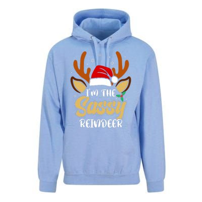 IM The Sassy Reindeer Funny Christmas Family Pajamas Unisex Surf Hoodie