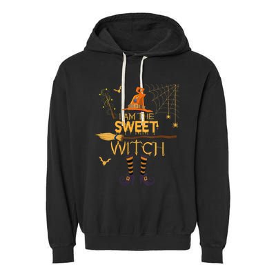 Im The Sweet Witch Matching Halloween Group Costume Garment-Dyed Fleece Hoodie