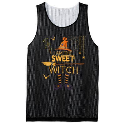 Im The Sweet Witch Matching Halloween Group Costume Mesh Reversible Basketball Jersey Tank