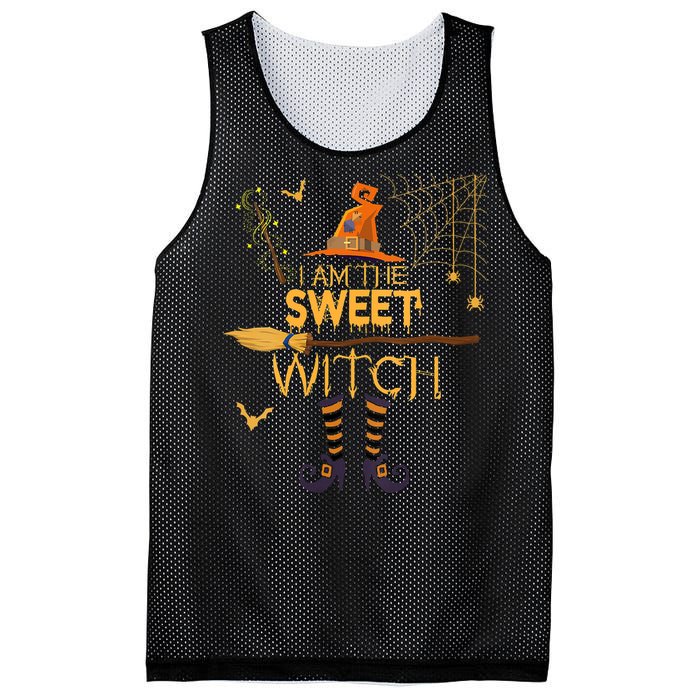 Im The Sweet Witch Matching Halloween Group Costume Mesh Reversible Basketball Jersey Tank